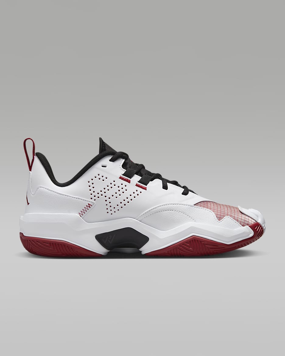 Jordan One Take 4 PF Men's Shoes - White/Black/Team Crimson