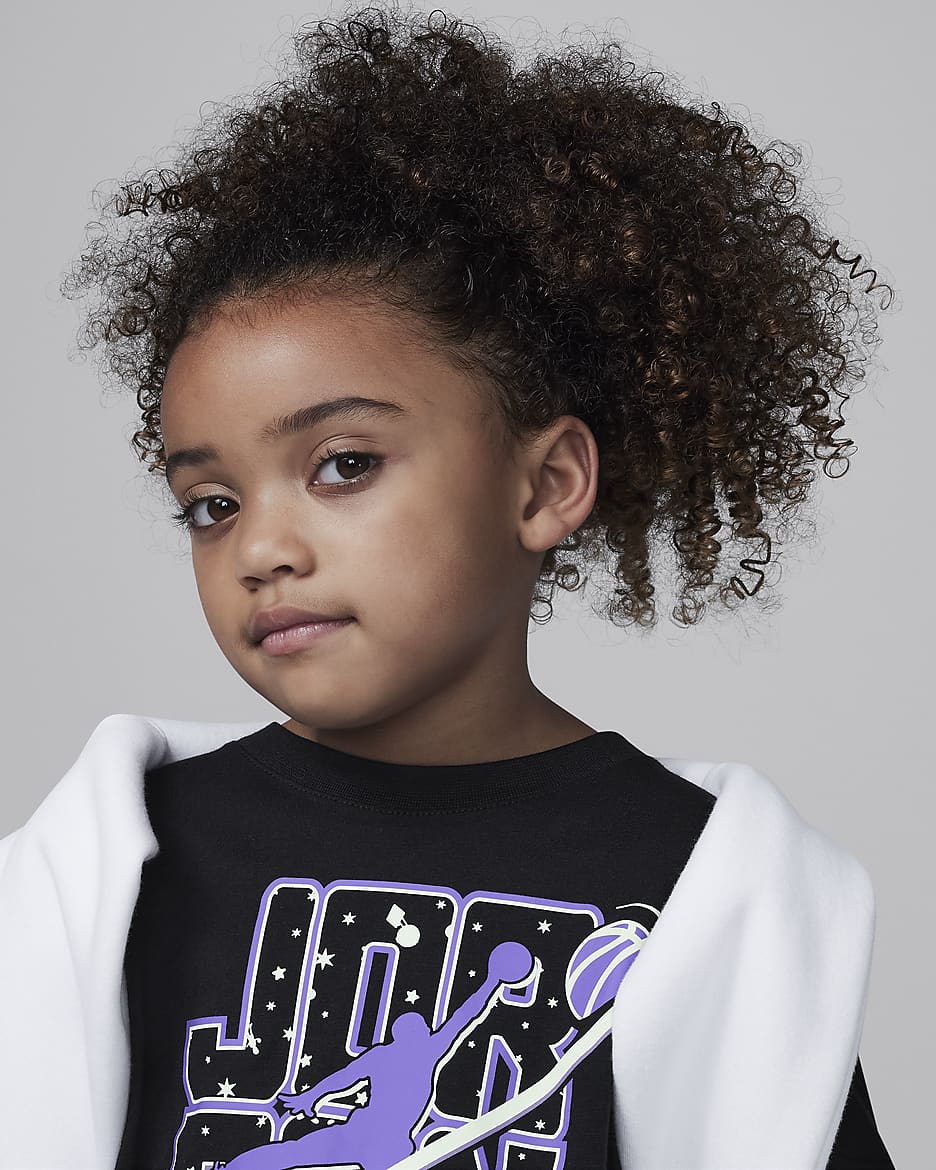Jordan Flight Little Kids' Galaxy Glow TShirt.