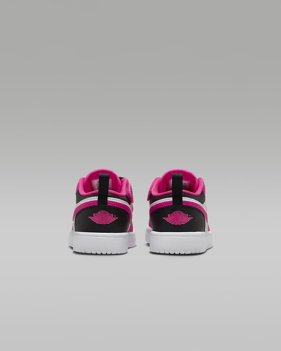 Chaussure Jordan 1 Low Alt pour enfant - Blanc/Noir/Fierce Pink