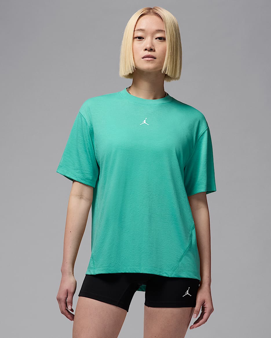Top a manica corta Diamond Jordan Sport – Donna - Washed Teal