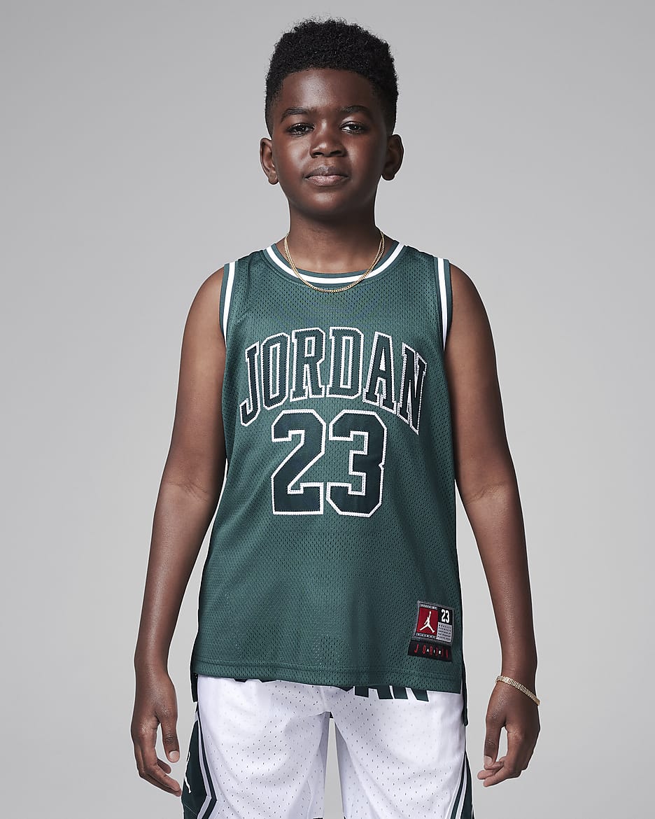 Jordan 23 Jersey Oberteil für ältere Kinder - Oxidized Green