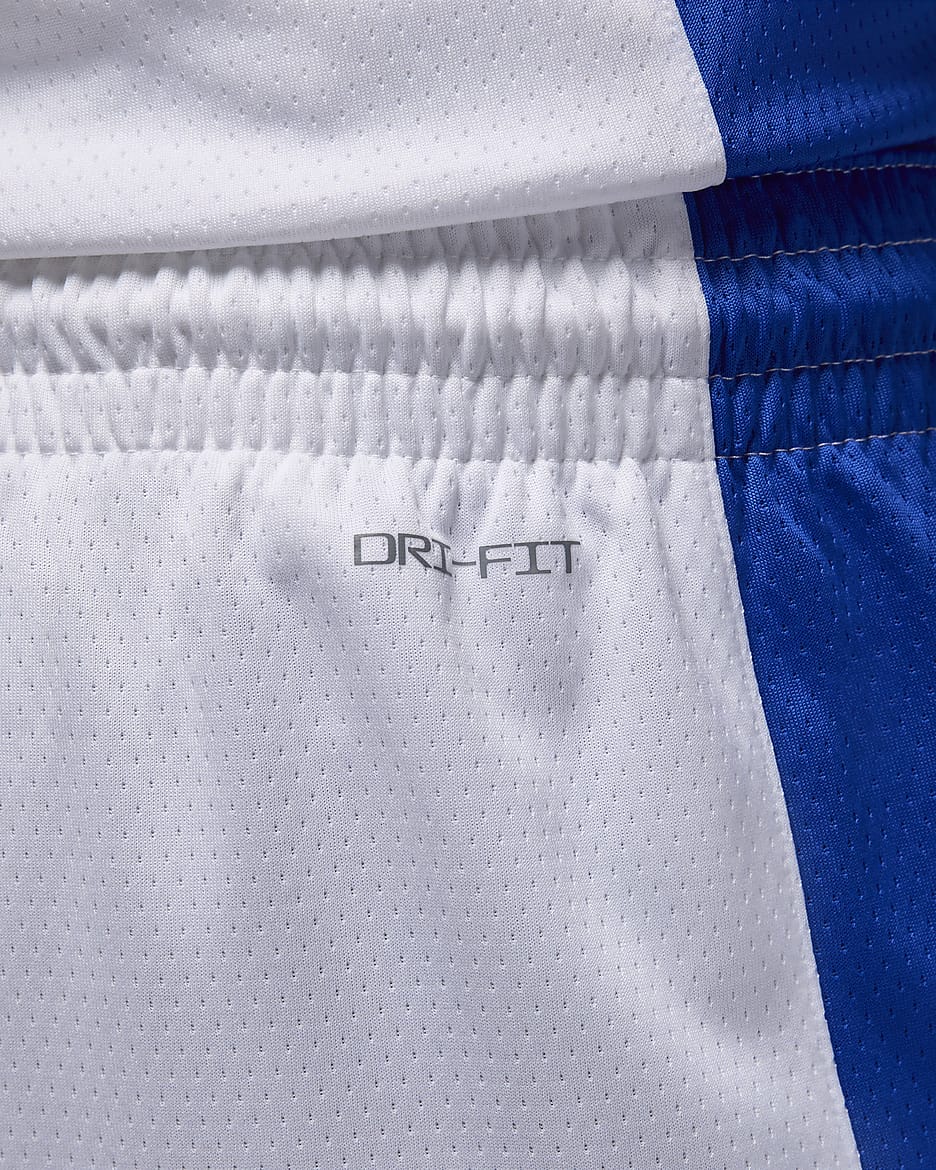 Short de basket Jordan France Limited Domicile pour homme - Blanc/Hyper Royal