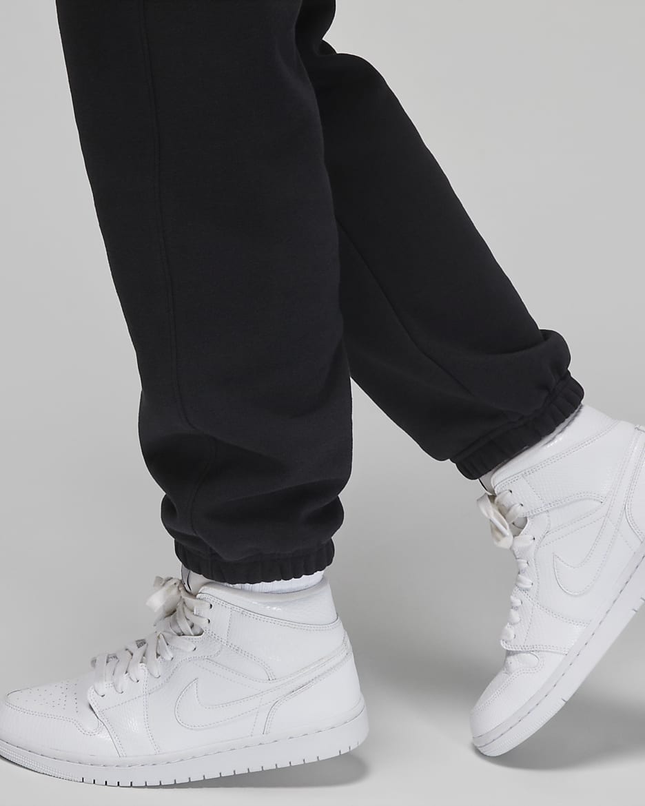 Pantalon en tissu Fleece Jordan Brooklyn pour femme - Noir/Blanc