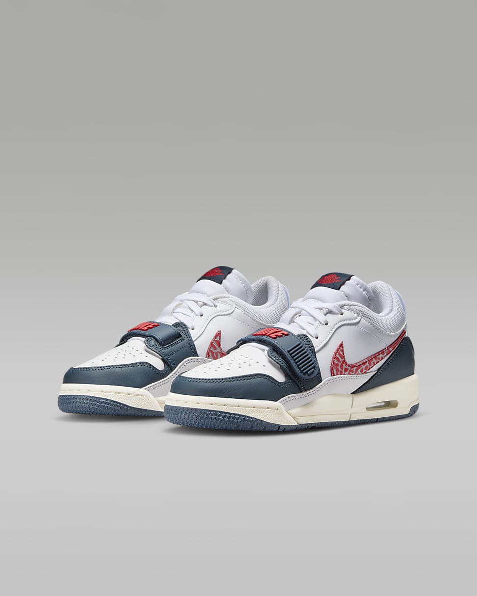 Air Jordan Legacy 312 Low Older Kids' Shoes - White/Wolf Grey/Pale Ivory/Armoury Navy