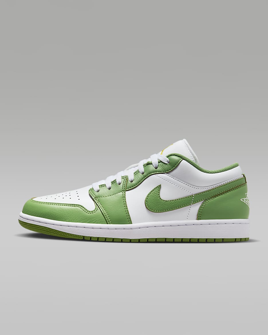 Chaussure Air Jordan 1 Low SE pour homme - Blanc/Lightning/Chlorophyll