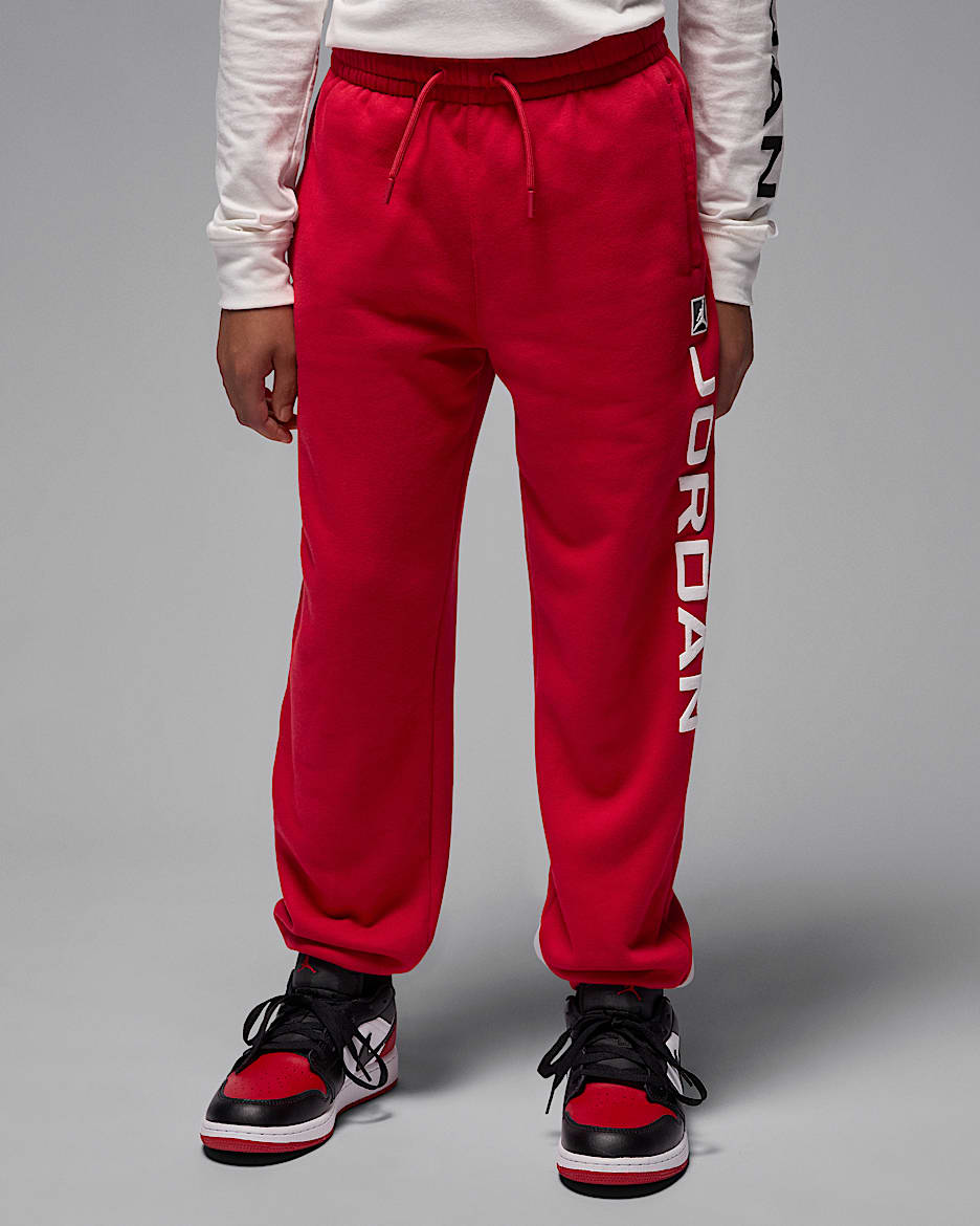 Jordan Essentials Baseline fleecebroek voor kids - Gym Red