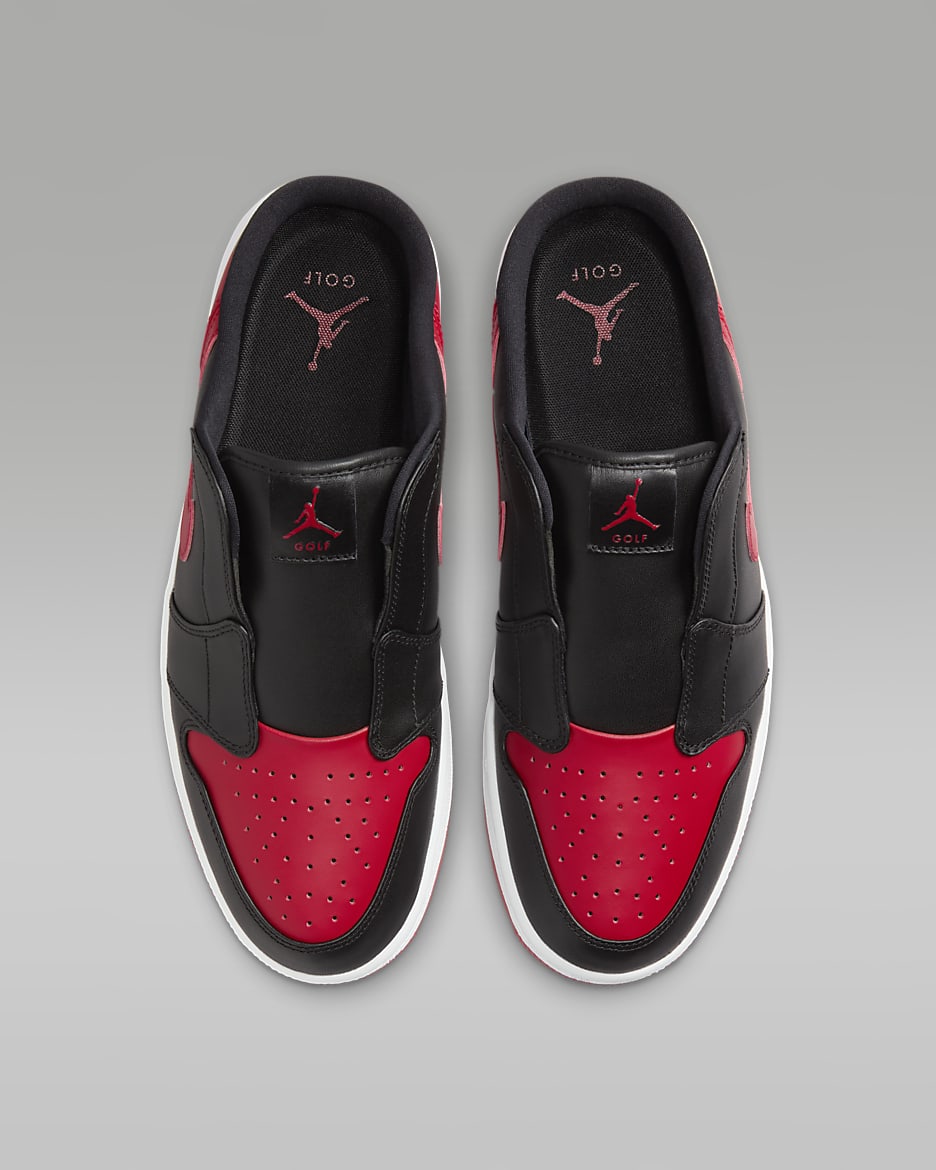 Air Jordan Mule Golf Shoes - Black/White/Varsity Red