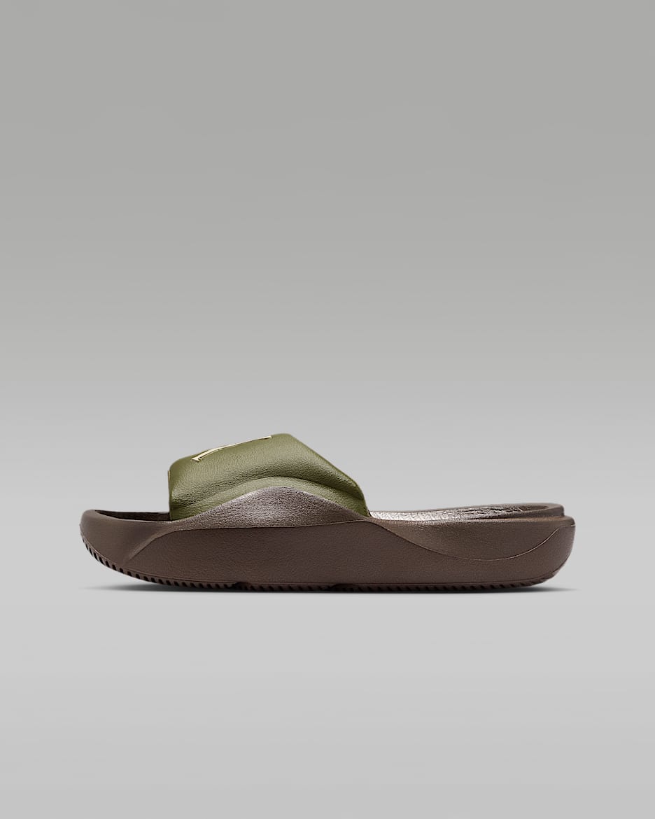 Jordan Franchise Older Kids' Slides - Medium Olive/Baroque Brown/Light Orewood Brown
