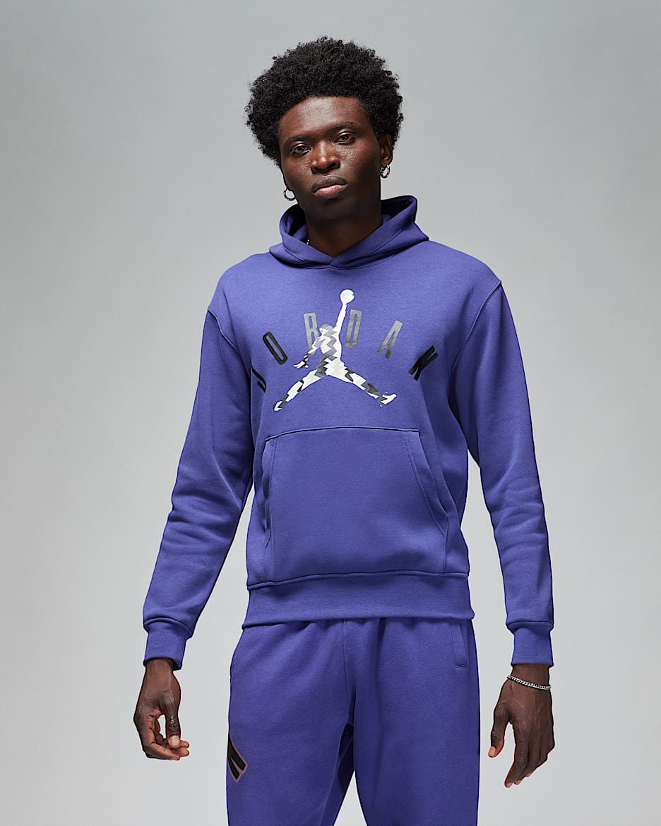 Jordan Flight MVP Men's Fleece Pullover Hoodie - Sky J Purple
