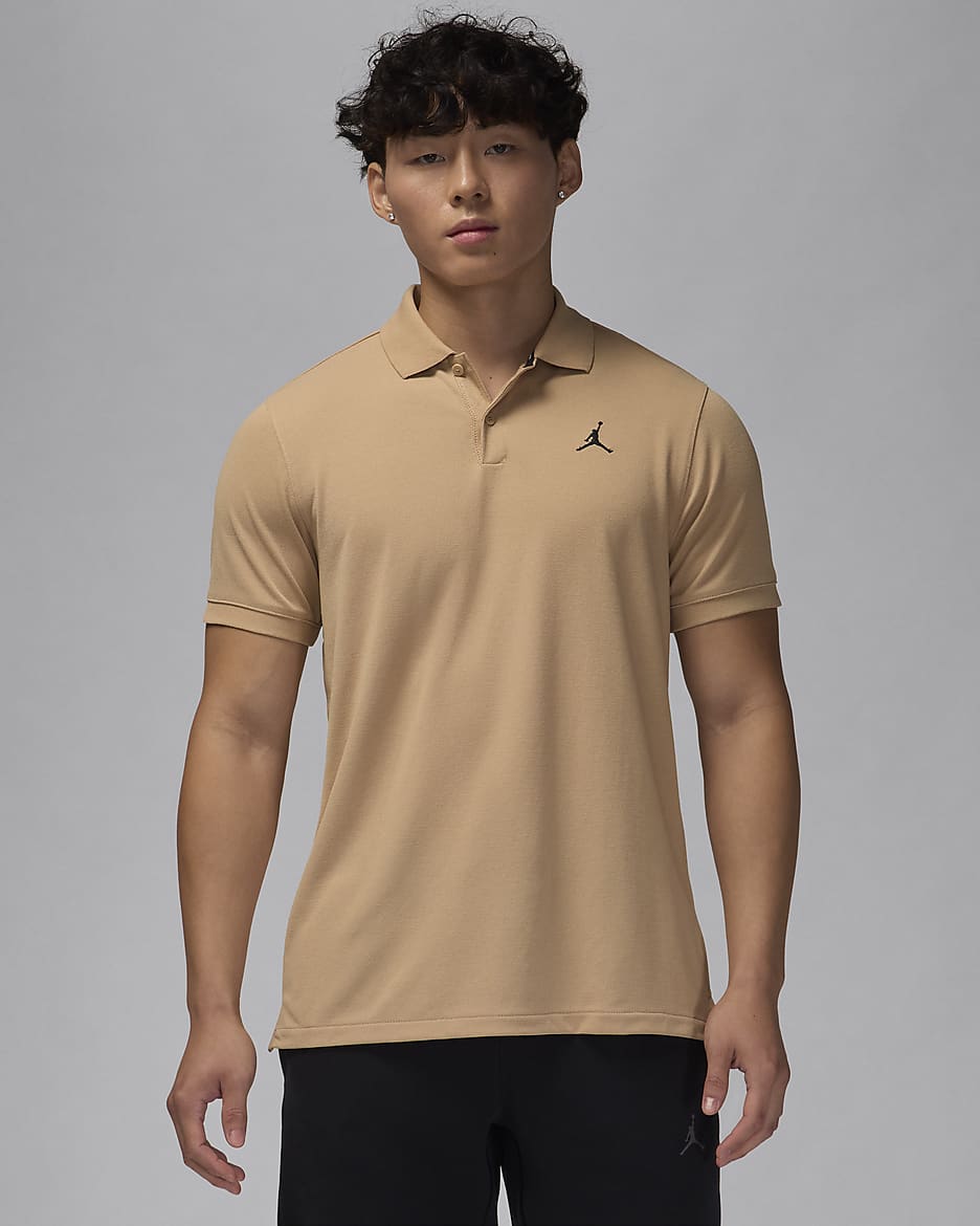 Jordan Sport 男款 Dri-FIT 高爾夫球衫 - Hemp/黑色
