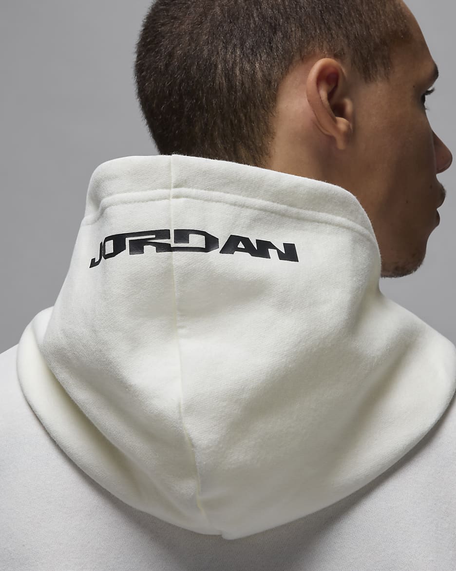 Jordan MVP Fleece Erkek Kapüşonlu Sweatshirt'ü - Sail/Siyah/Sail