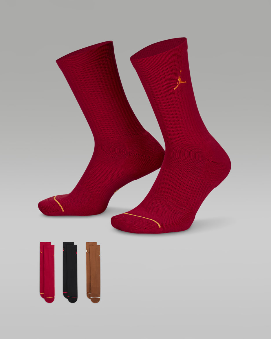 Jordan Everyday Crew Socks (3 pairs) - Multi-Colour