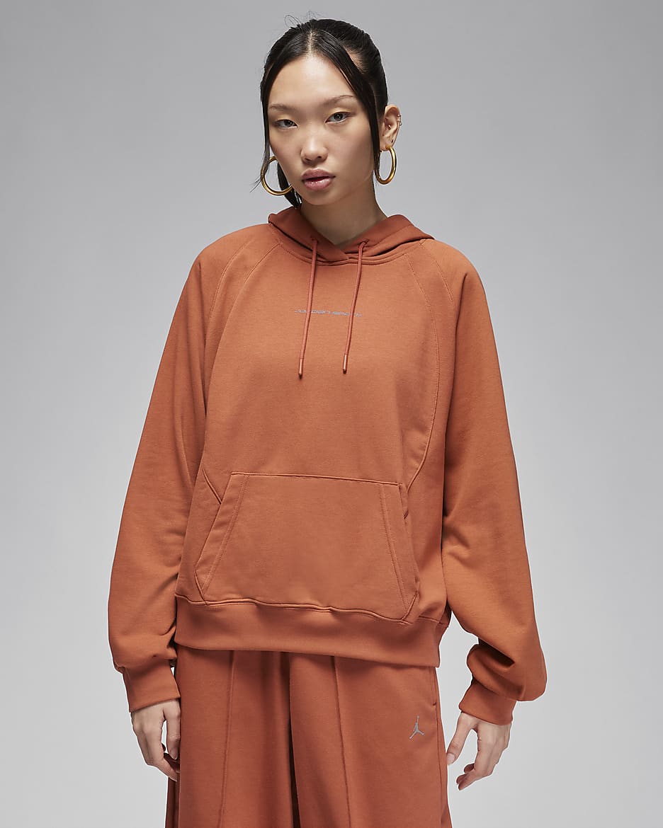 Jordan Sport Women's Graphic Fleece Hoodie - Dusty Peach/Stealth