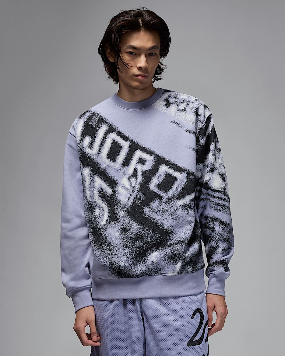 Jordan MVP Men's Crew-Neck Fleece Sweatshirt - Indigo Haze