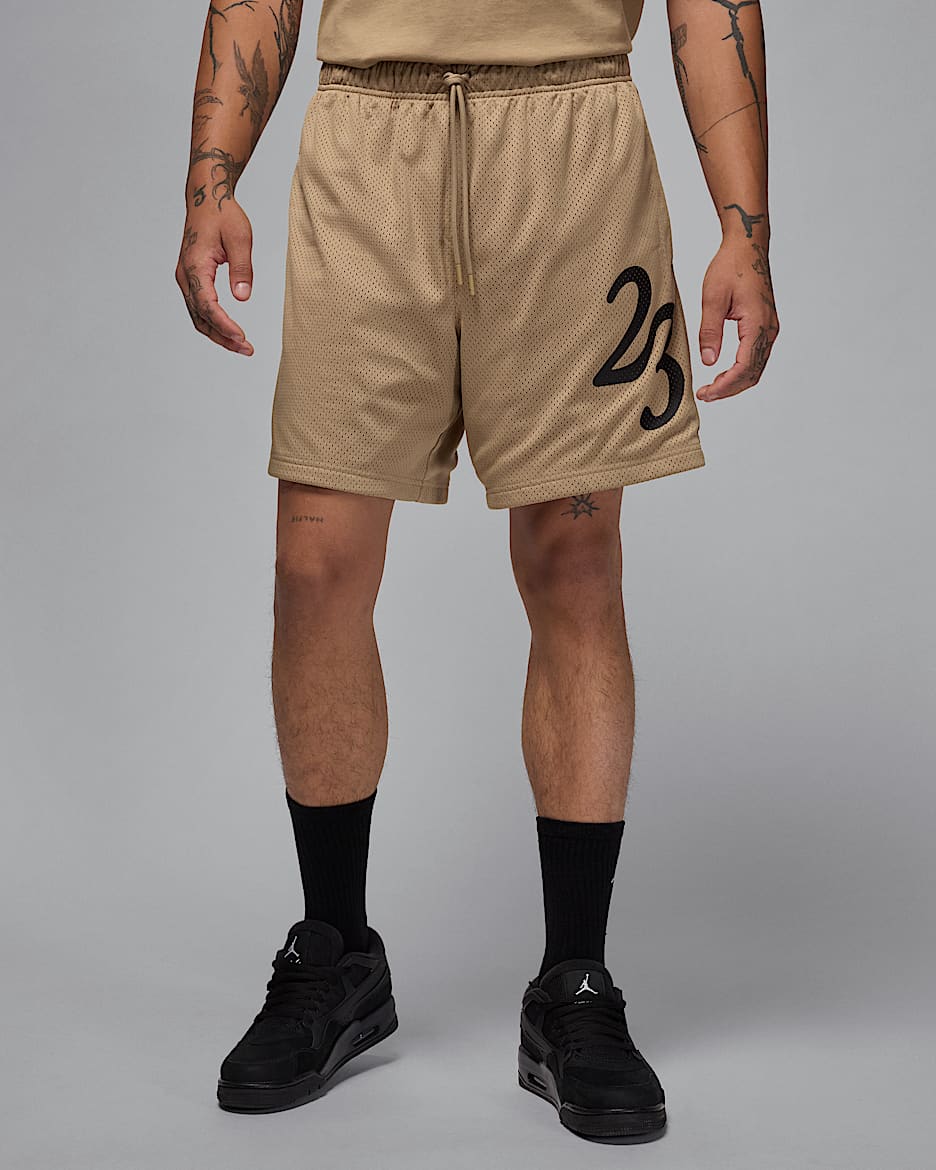 Jordan MVP 男款網布短褲 - Desert Camo/黑色/黑色