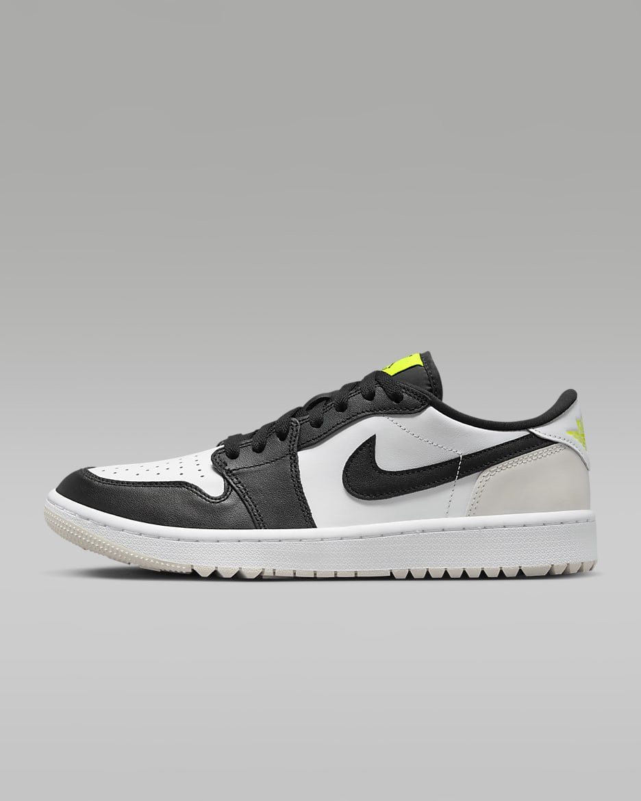 Air Jordan 1 Low G Golf Shoes - White/Phantom/Volt/Black