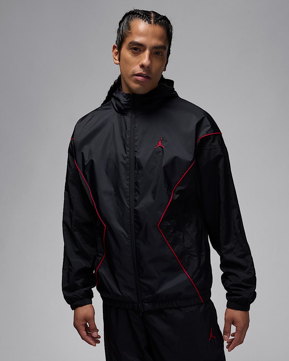 Veste à capuche Draft Jordan Brooklyn pour homme - Noir/Noir/Gym Red/Gym Red