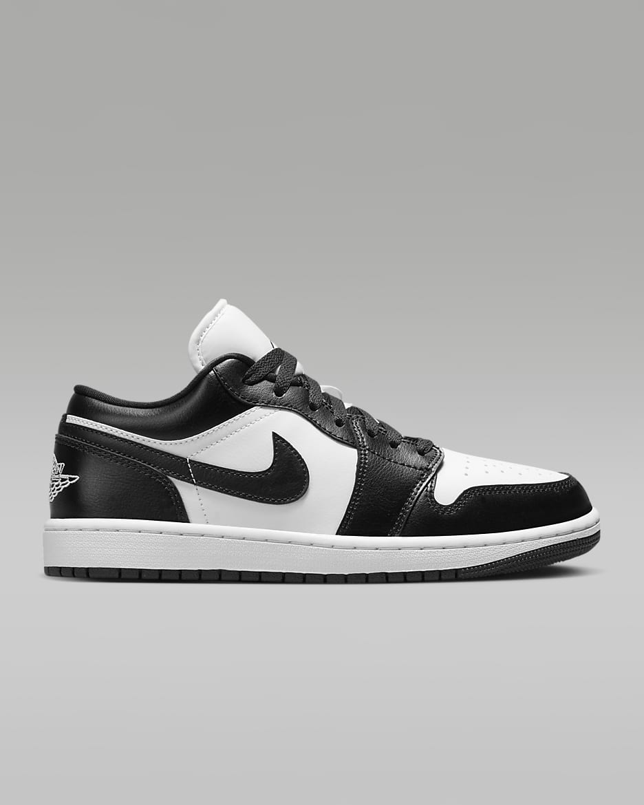 Air Jordan 1 Low Women's Shoes - White/White/Black