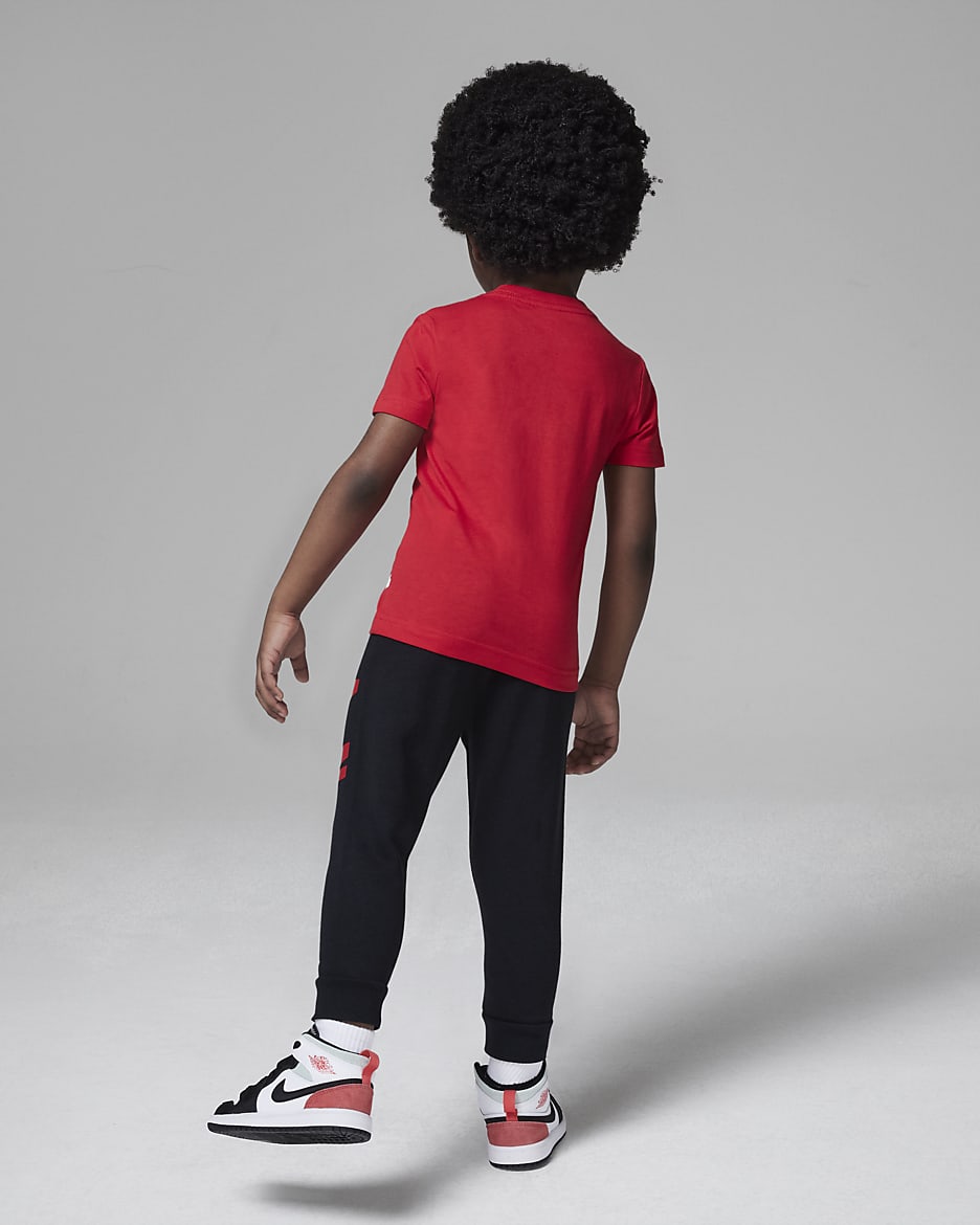 Jordan Toddler Line Up T-Shirt and Pants Set - Black