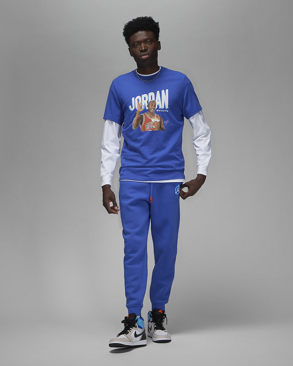 Jordan Flight MVP Men's Graphic T-Shirt - Game Royal/Phantom