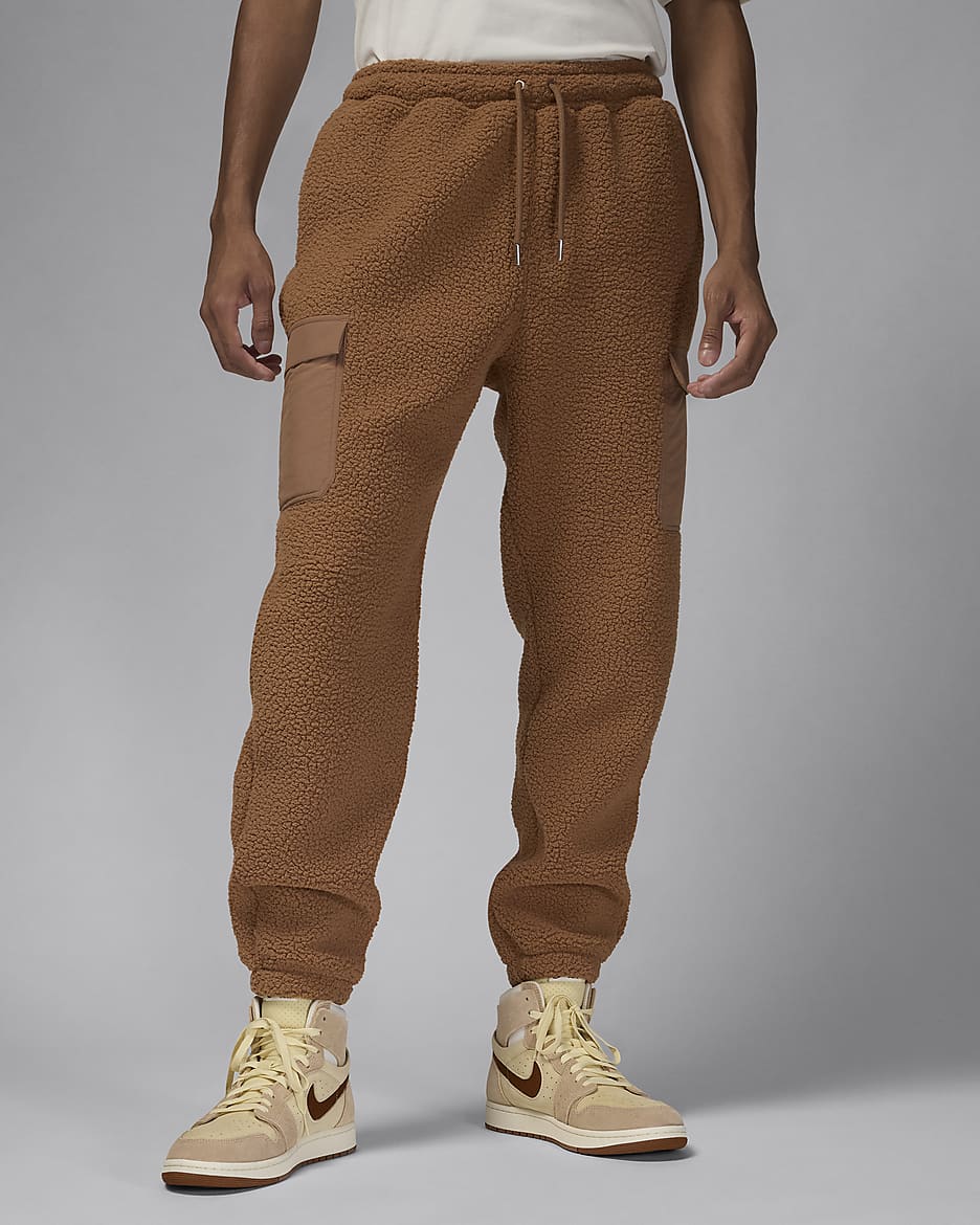 Jordan Flight Men's High-Pile Fleece Trousers - Archaeo Brown