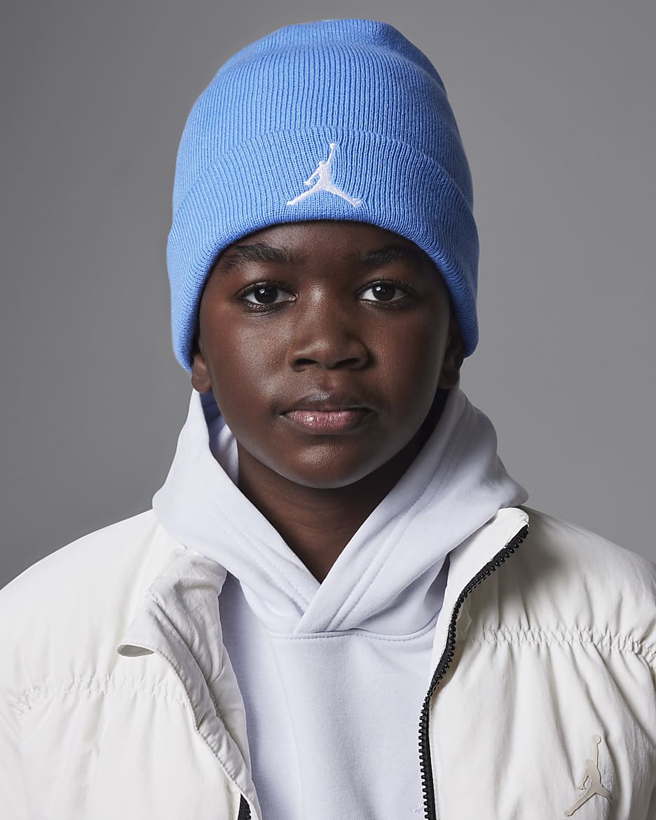 Conjunto de gorro de dos piezas para niños talla grande Jordan Essentials - Azul leyenda