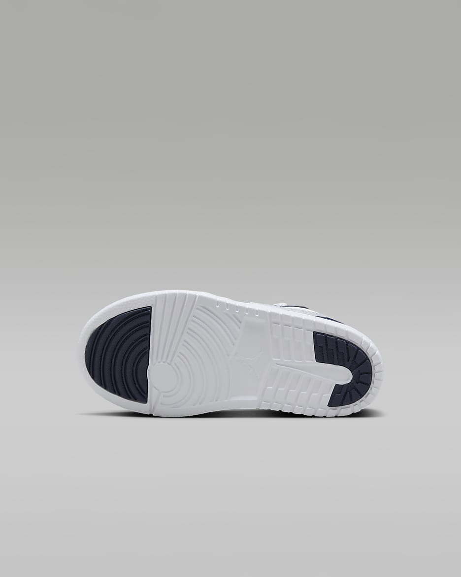 Jordan 1 Low Alt Younger Kids' Shoes - White/Midnight Navy/Wolf Grey