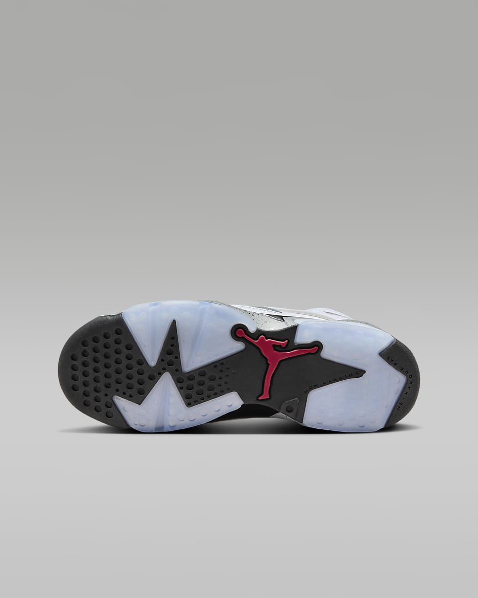 Jordan Flight Club '91 Older Kids' Shoes - White/Black/Metallic Silver/Gym Red