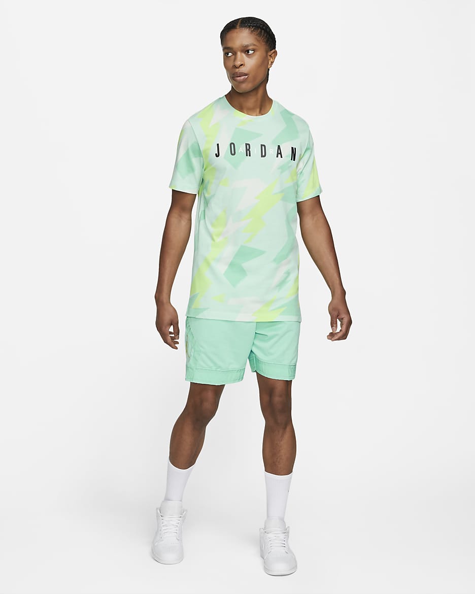 Jordan Jumpman Air Men's Short-Sleeve Printed T-Shirt - Light Dew/Barely Green