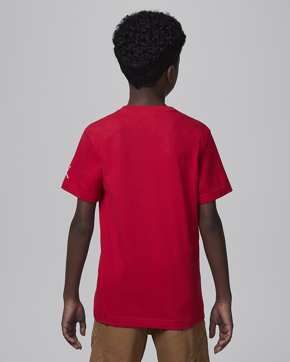 Air Jordan Older Kids' Dots Graphic T-Shirt - Gym Red