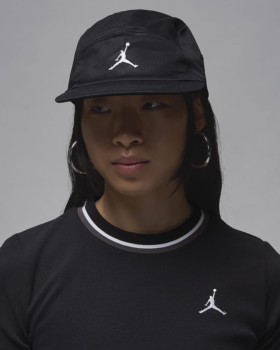 Jordan Fly Flat Bill Hat - Black/White