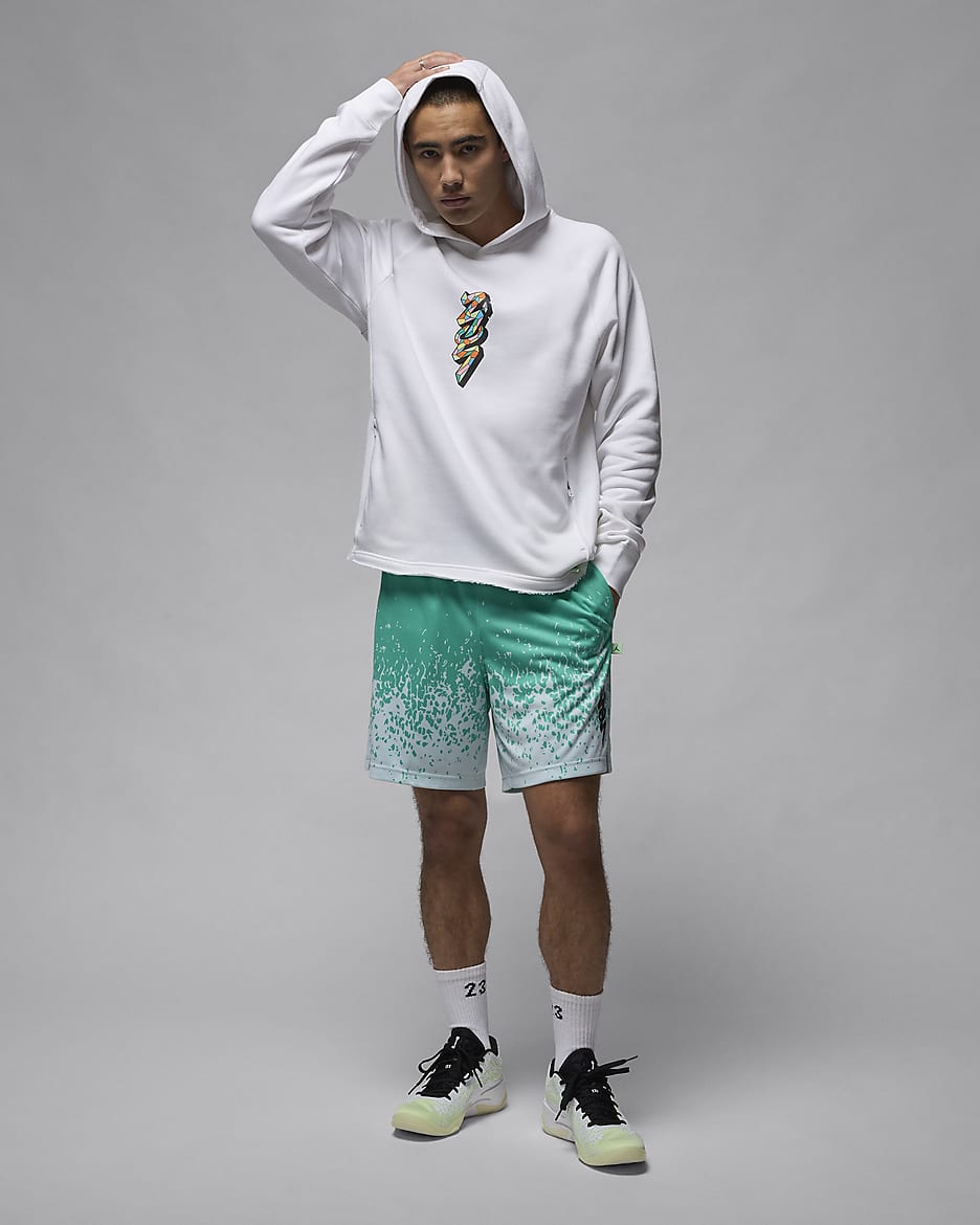 Zion Men's Fleece Pullover Hoodie - White