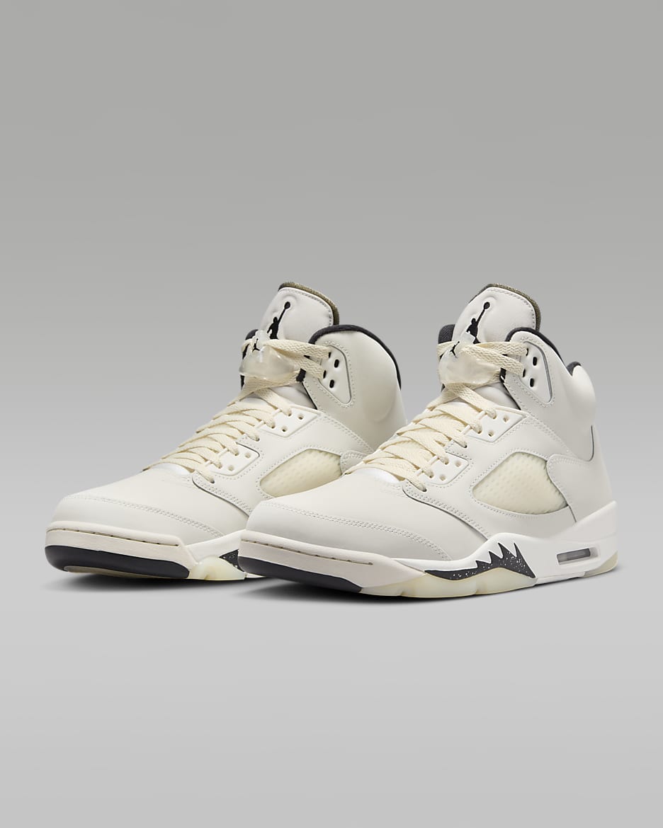 Air Jordan 5 Retro SE Men's Shoes - Sail/Light Orewood Brown/Coconut Milk/Black