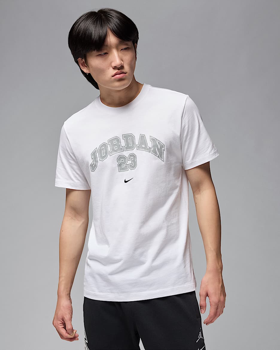 Jordan MVP Men's T-Shirt - White/Light Smoke Grey/Black