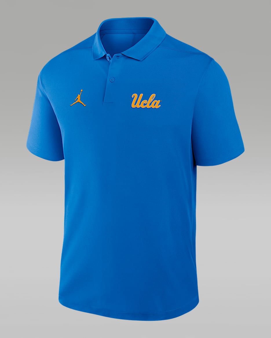 UCLA Primetime Victory Primary Logo Men's Nike Dri-FIT College Polo - Blue