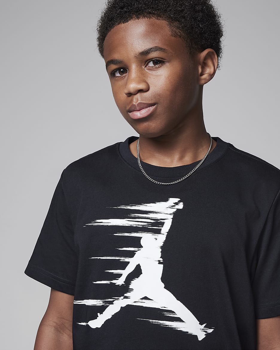 Playera Motion Jumpman para niño talla grande Jordan MVP - Negro