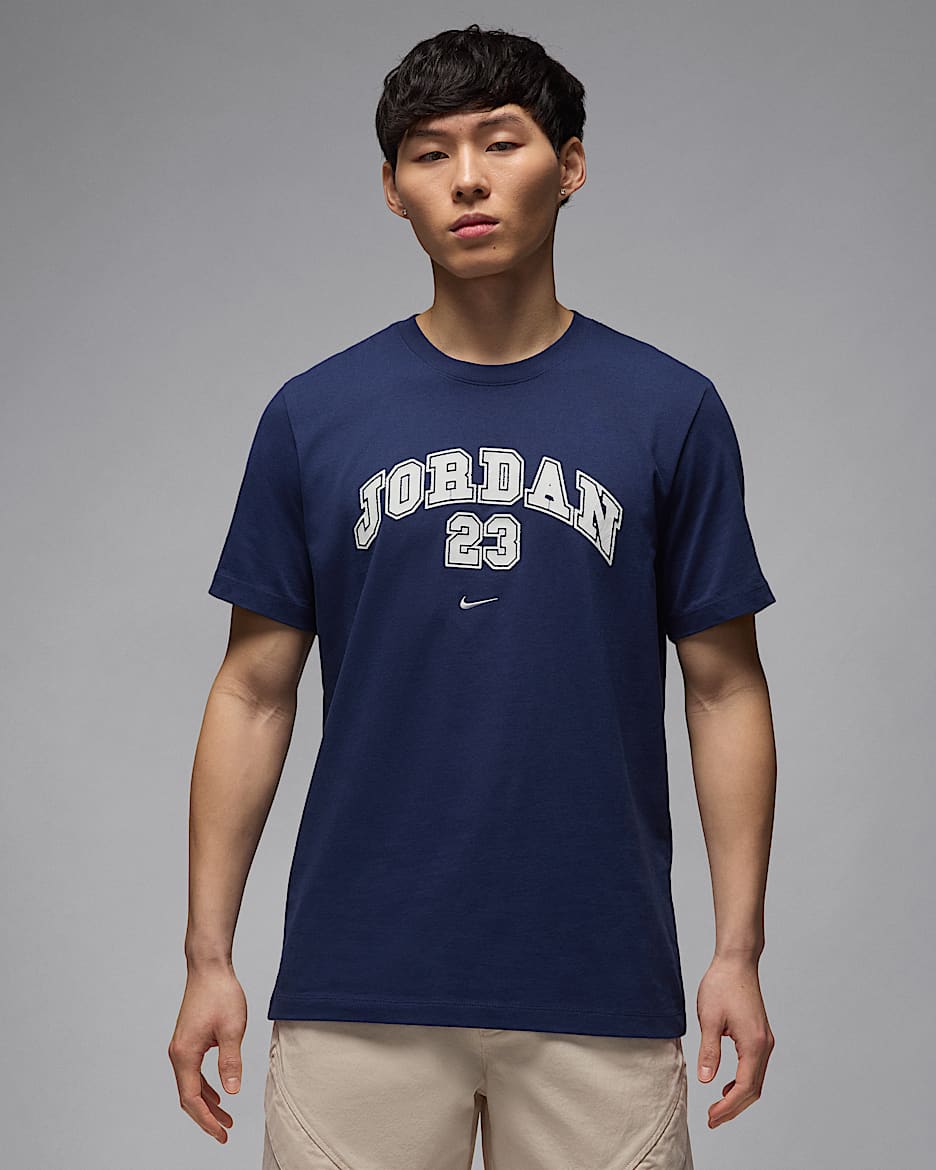 Playera para hombre Jordan MVP - Azul marino medianoche/Blanco/Blanco