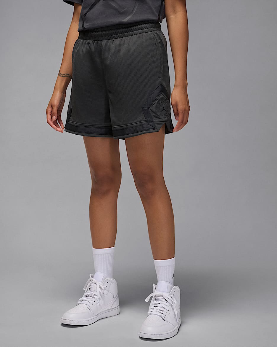 Paris Saint-Germain Sport Women's Diamond Shorts - Anthracite/Off-Noir