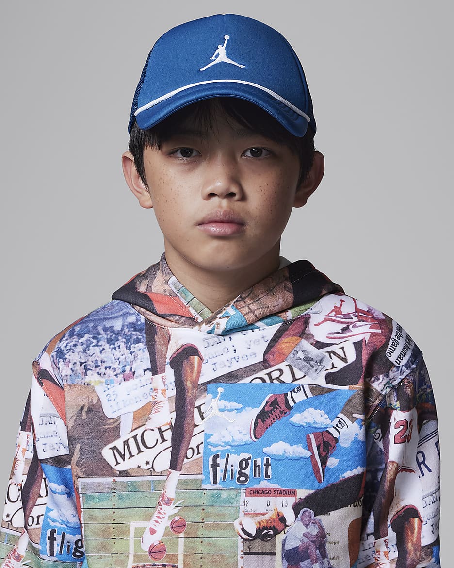 Jordan Big Kids' Jumpman Foam Trucker Hat - Industrial Blue