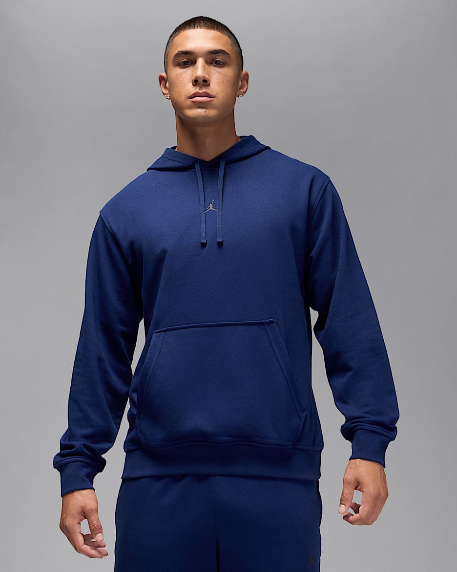 Jordan Sport Crossover Men's Dri-FIT Pullover Hoodie - Blue Void/Black