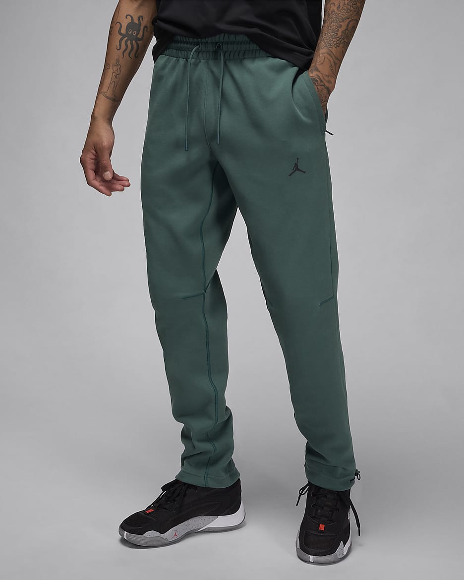 Jordan Sport Hoop Fleece Men's Dri-FIT Pants - Oxidized Green/Black