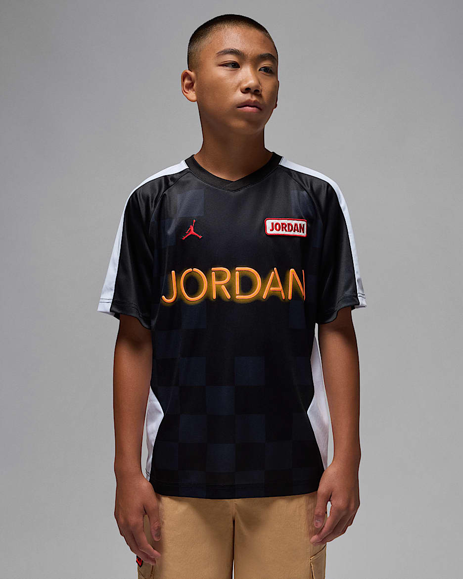 Jordan Big Kids' Deep Dish Poly Jersey - Black