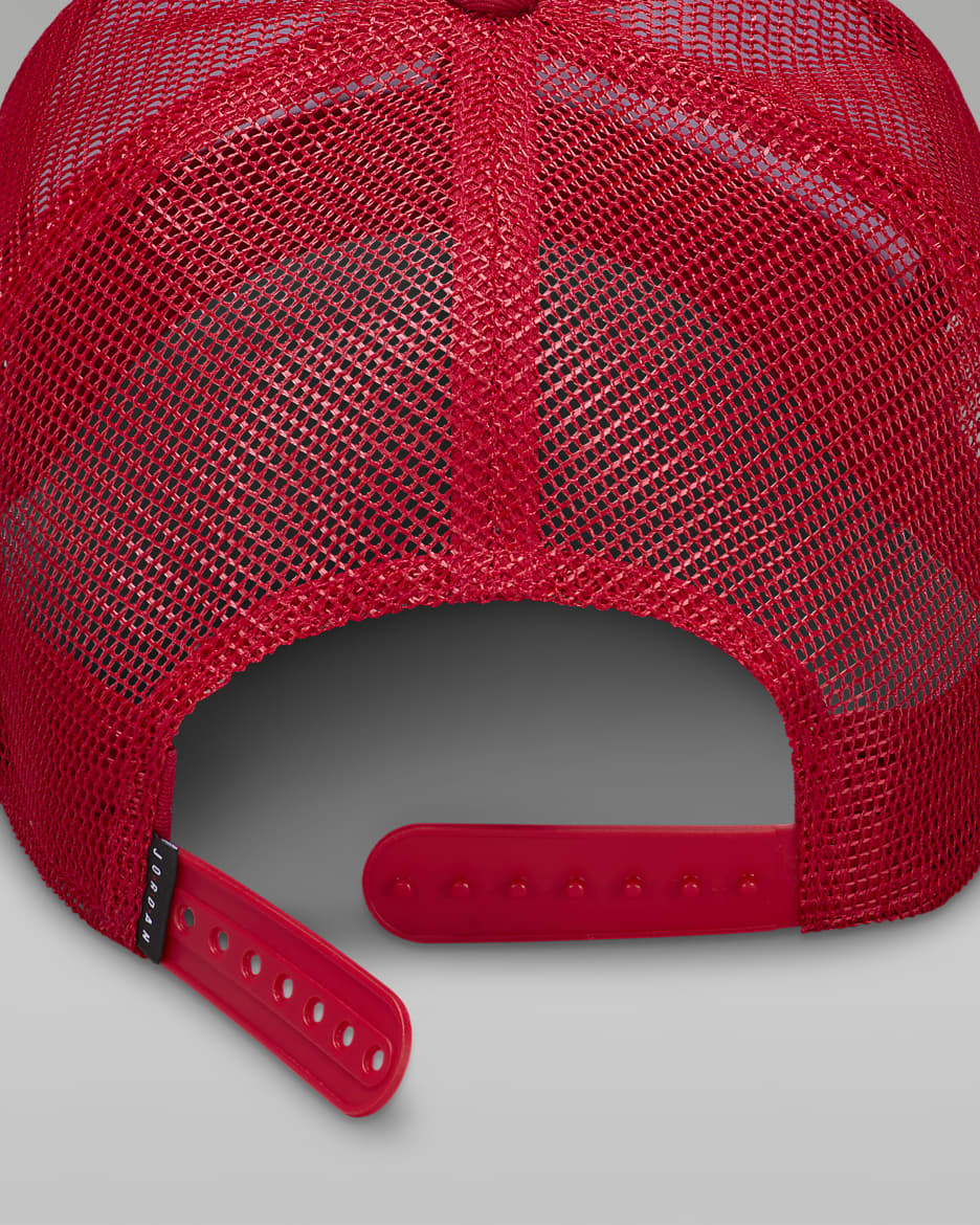 Jordan Rise Structured Hat - White/Gym Red/White