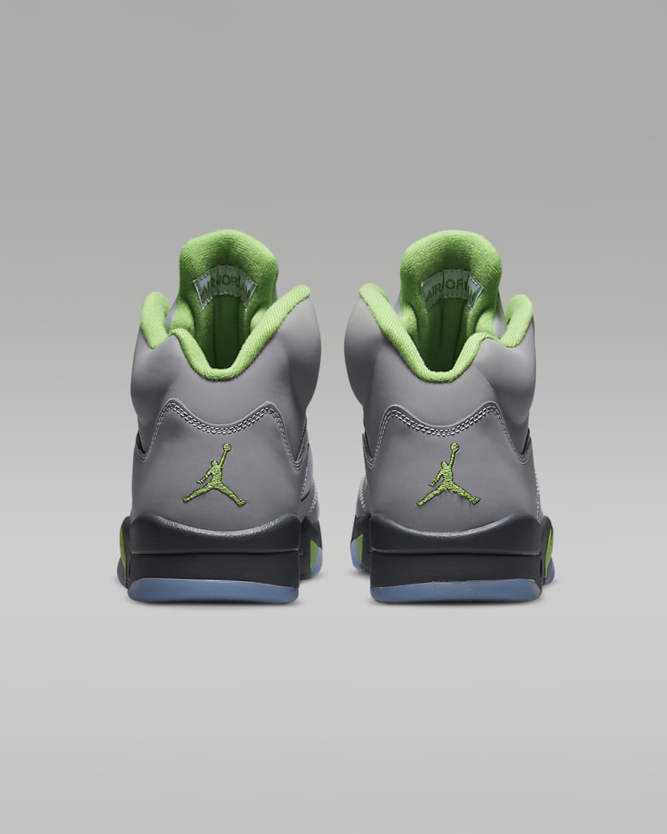 Chaussure Air Jordan 5 Retro « Green Bean » pour Homme - Silver/Flint Grey/Green Bean