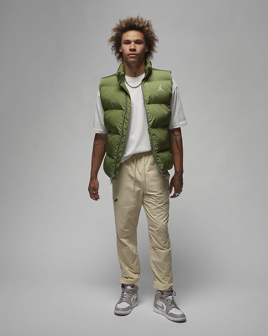 Jordan Essentials Men's Gilet - Sky J Light Olive/Sail