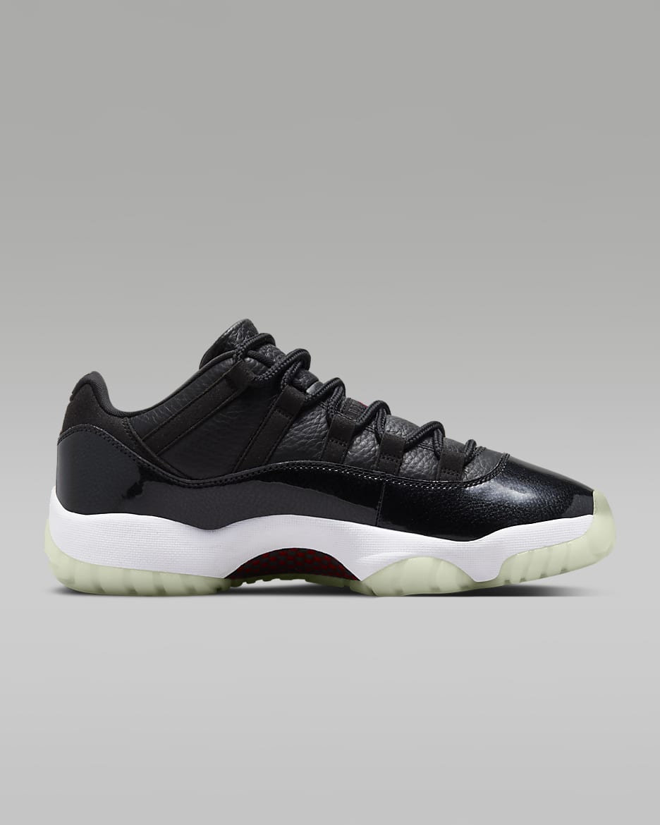 Air Jordan 11 Retro Low Men's Shoes - Black/White/Sail/Gym Red