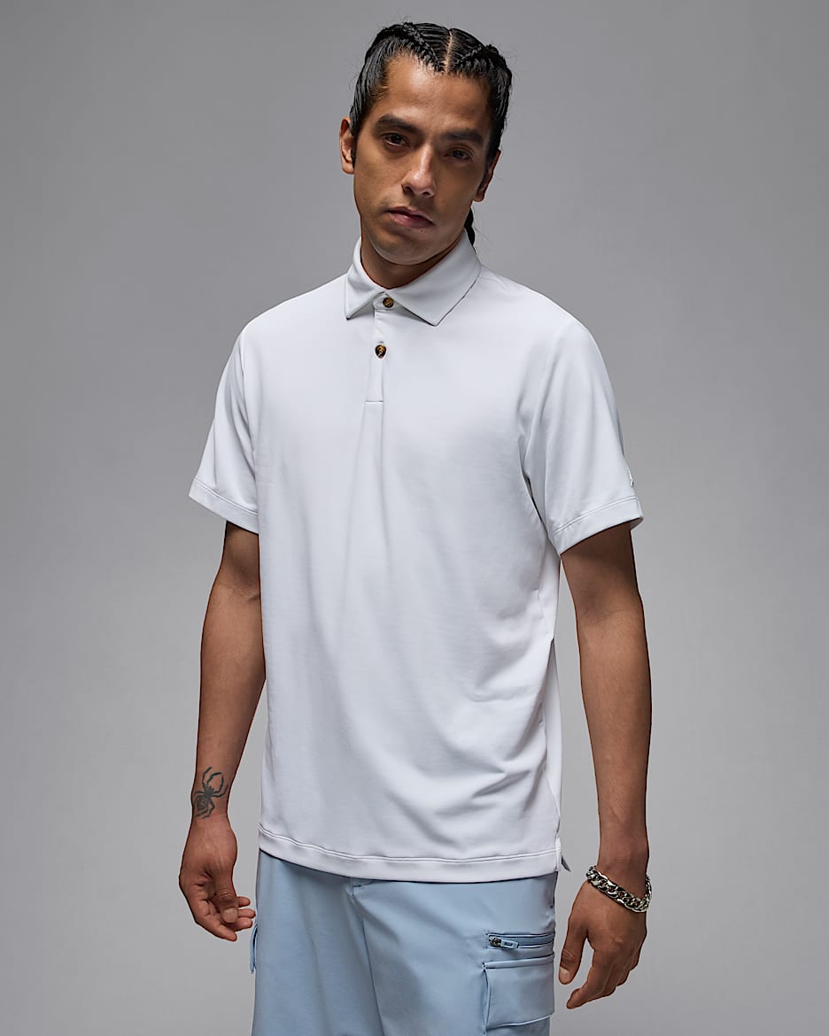 Jordan Sport Men's Golf Polo - White/White