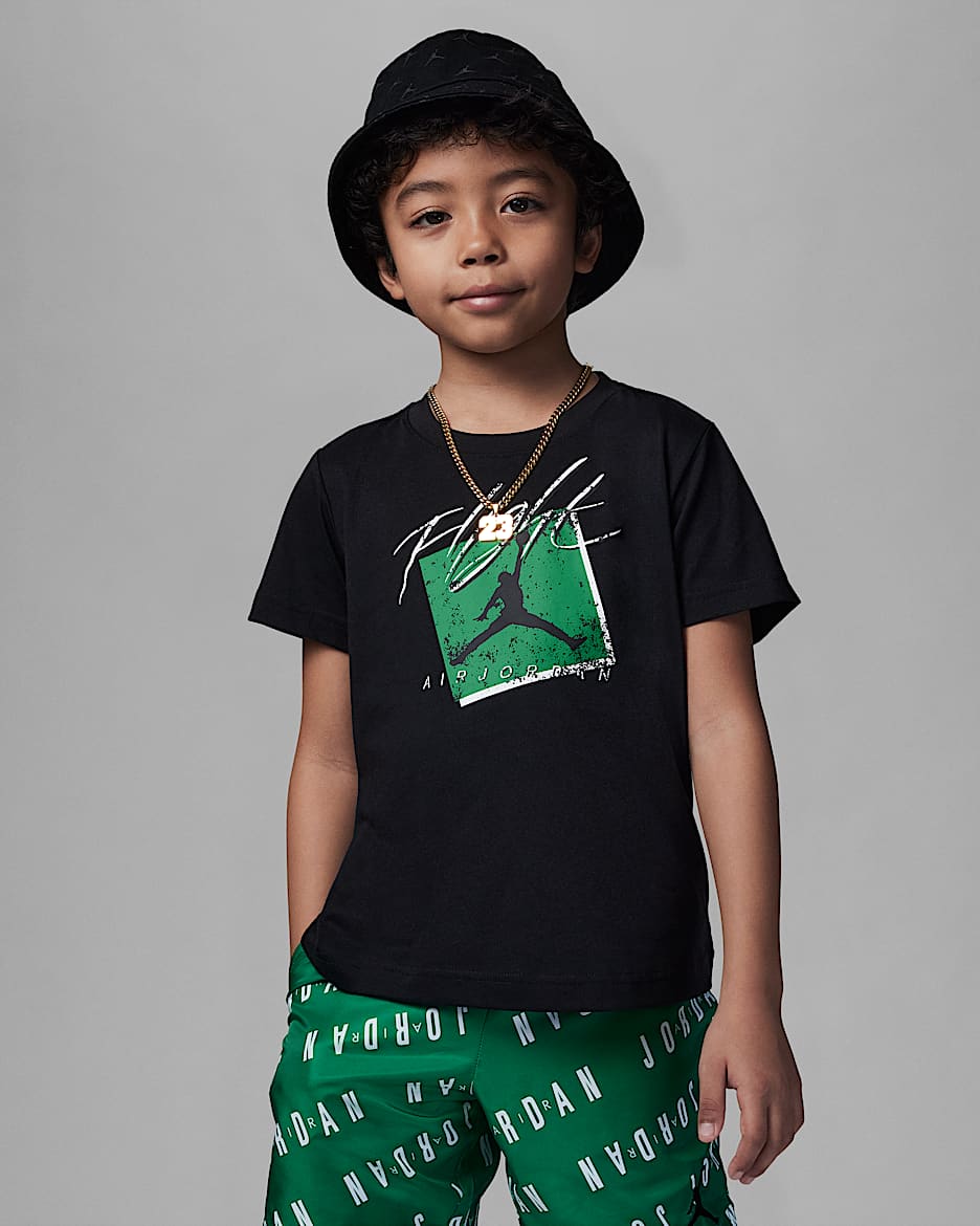 ジョーダン フェイディド フライト Tシャツ リトルキッズ Tシャツ - ブラック