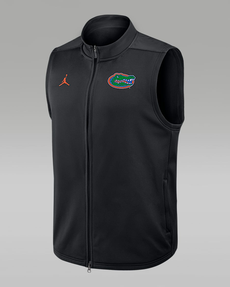 Florida Victory Men's Jordan Brand Therma-FIT College Full-Zip Vest - Black