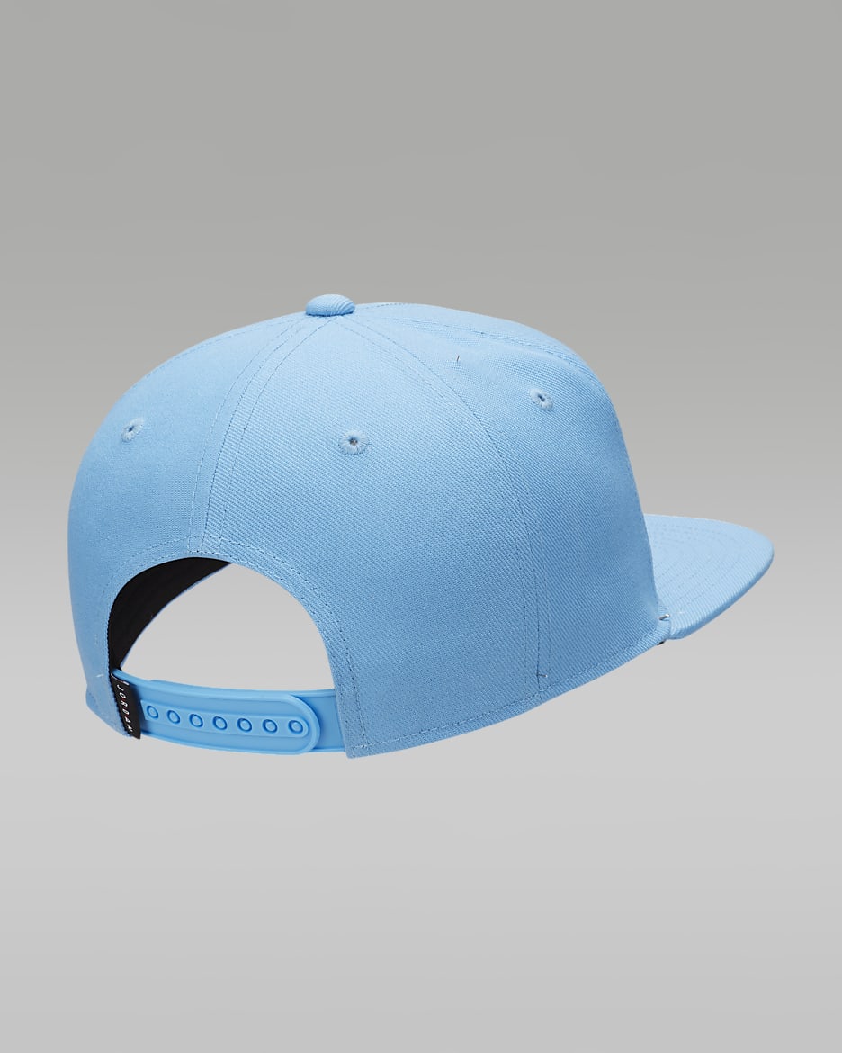 Gorra con visera plana para niño talla grande Jordan Jersey - Azul universitario